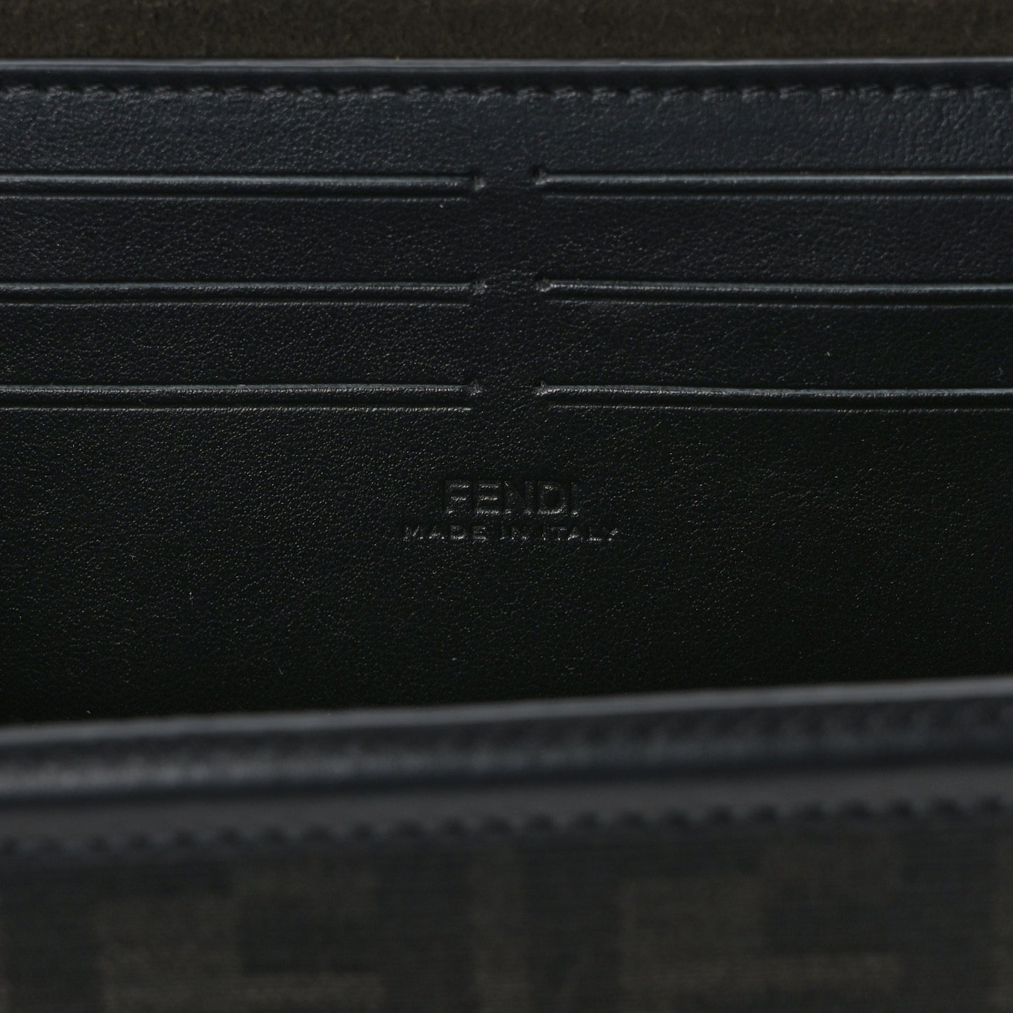 FF Eclissi Jacquard Vitello King Baguette Soft Trunk Tobacco Moro Black