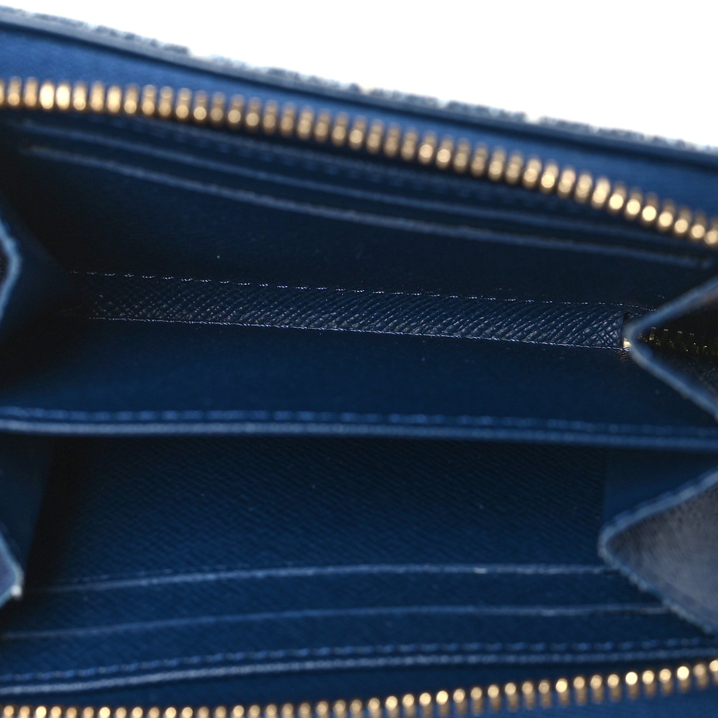 Denim Monogram Jacquard Zippy Coin Purse Bleu