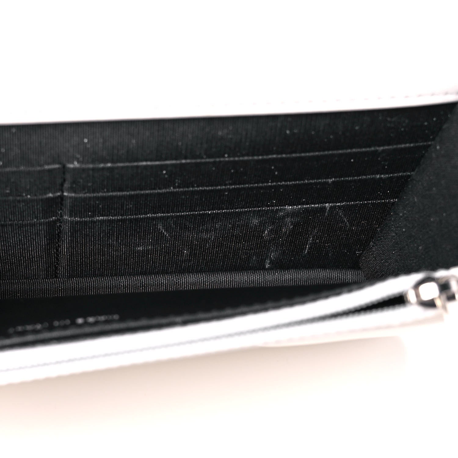 Chanel Glossy Calfskin Quilted Chanel 19 Wallet On Chain WOC White Black 5 of 15