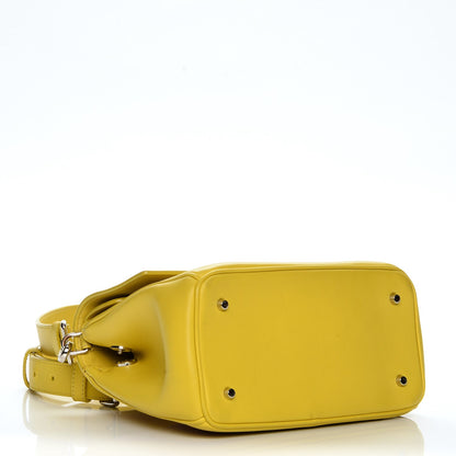 Christian Dior Smooth Calfskin Bi-Color Mini Be Dior Flap Bright Yellow Rose Dragee 4 of 13