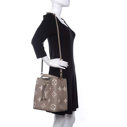 Louis Vuitton Empreinte Monogram Giant Neonoe MM Tourterelle Creme 2 of 11