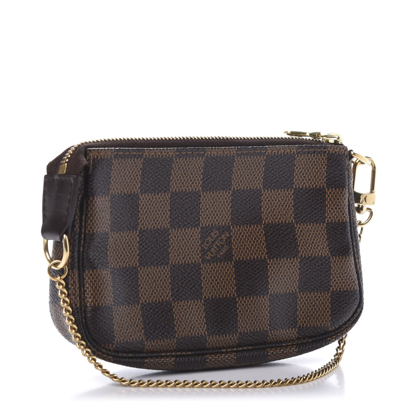 Damier Ebene Complice Trunks and Bags Mini Pochette Accessories Red