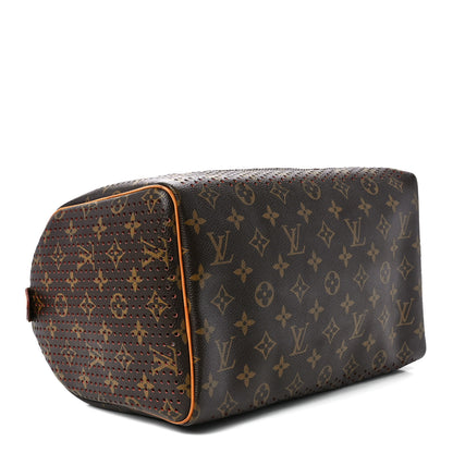 Louis Vuitton Monogram Perforated Speedy 30 Orange 4 of 12