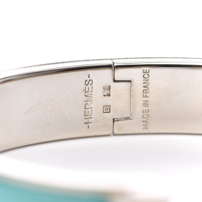Hermes Enamel Narrow Clic Clac H Bracelet GM Lagon 4 of 5