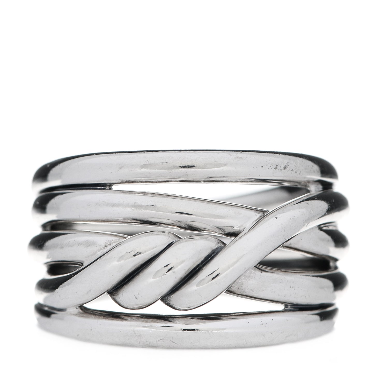 Sterling Silver 14mm Continuance Ring 58 8.25