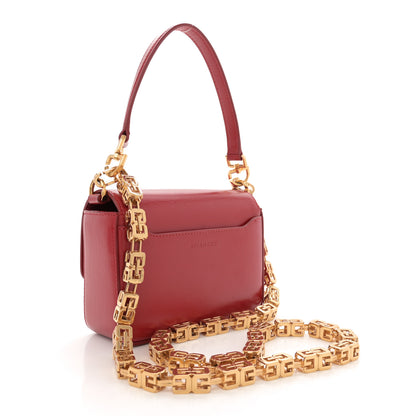 Givenchy Box Calfskin Small 4G Cube Chain Shoulder Bag Dark Red 3 of 13