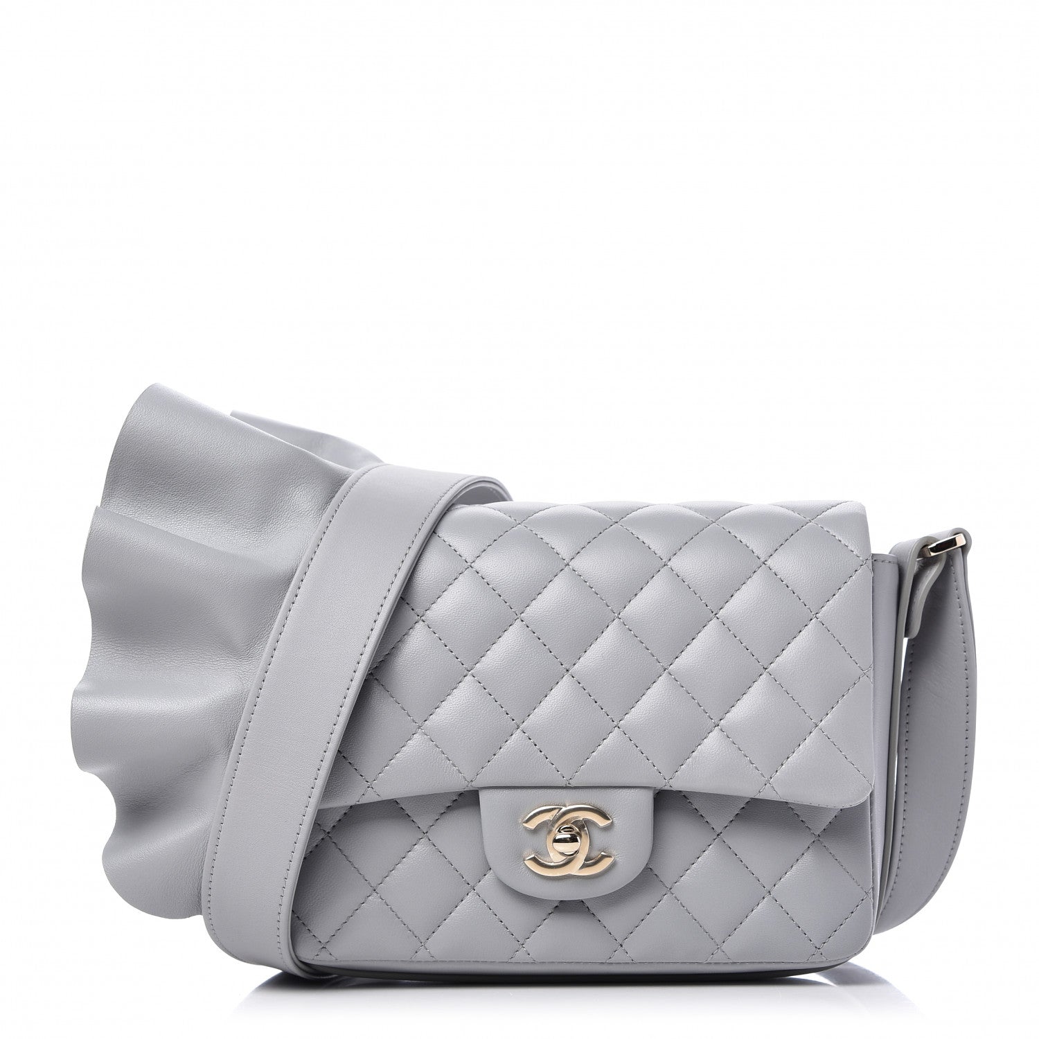 Chanel Calfskin Quilted Bolero De Chanel Flap Bag Grey 1 of 19