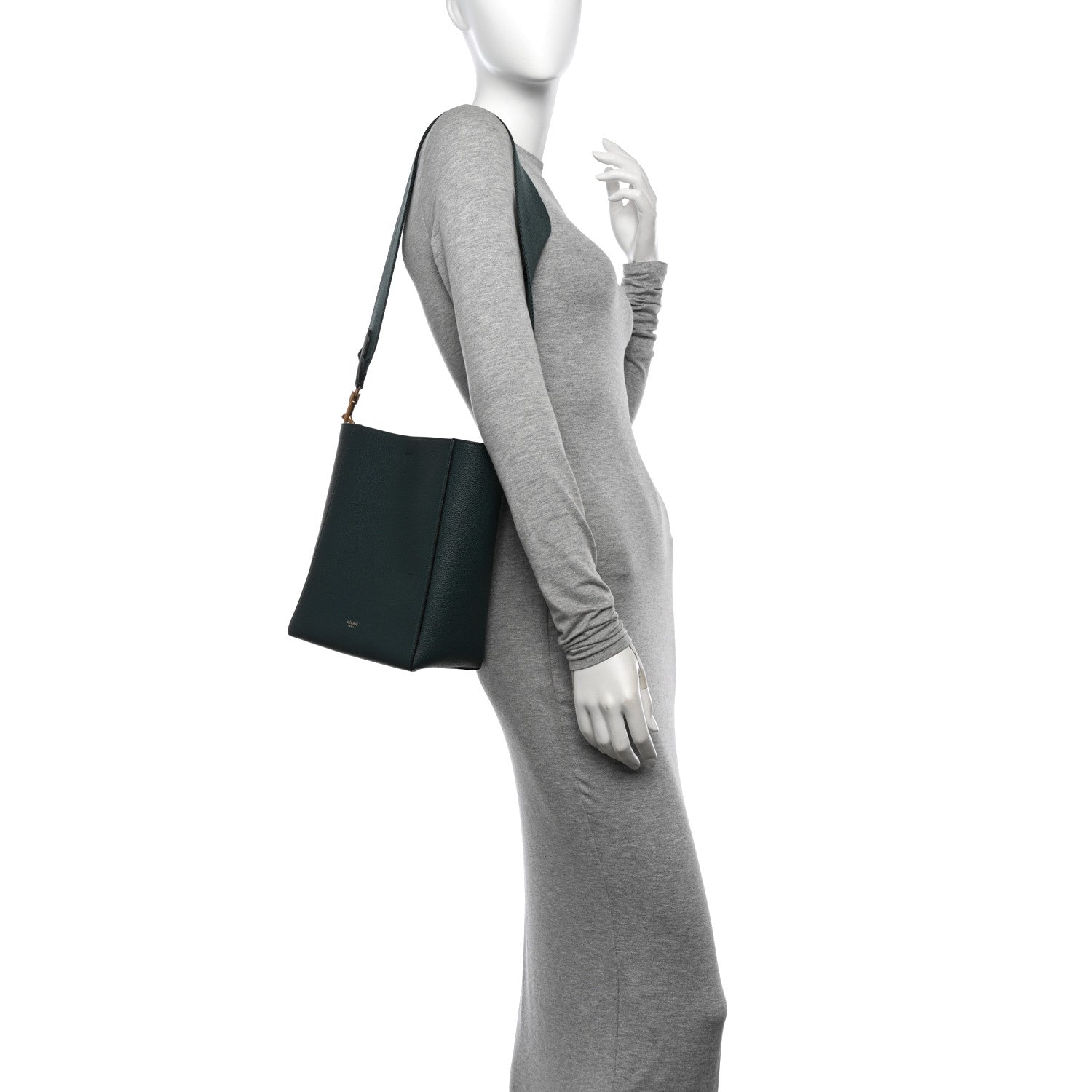 Celine Soft Grained Calfskin Small Sangle Bucket Bag Amazone 2 of 9