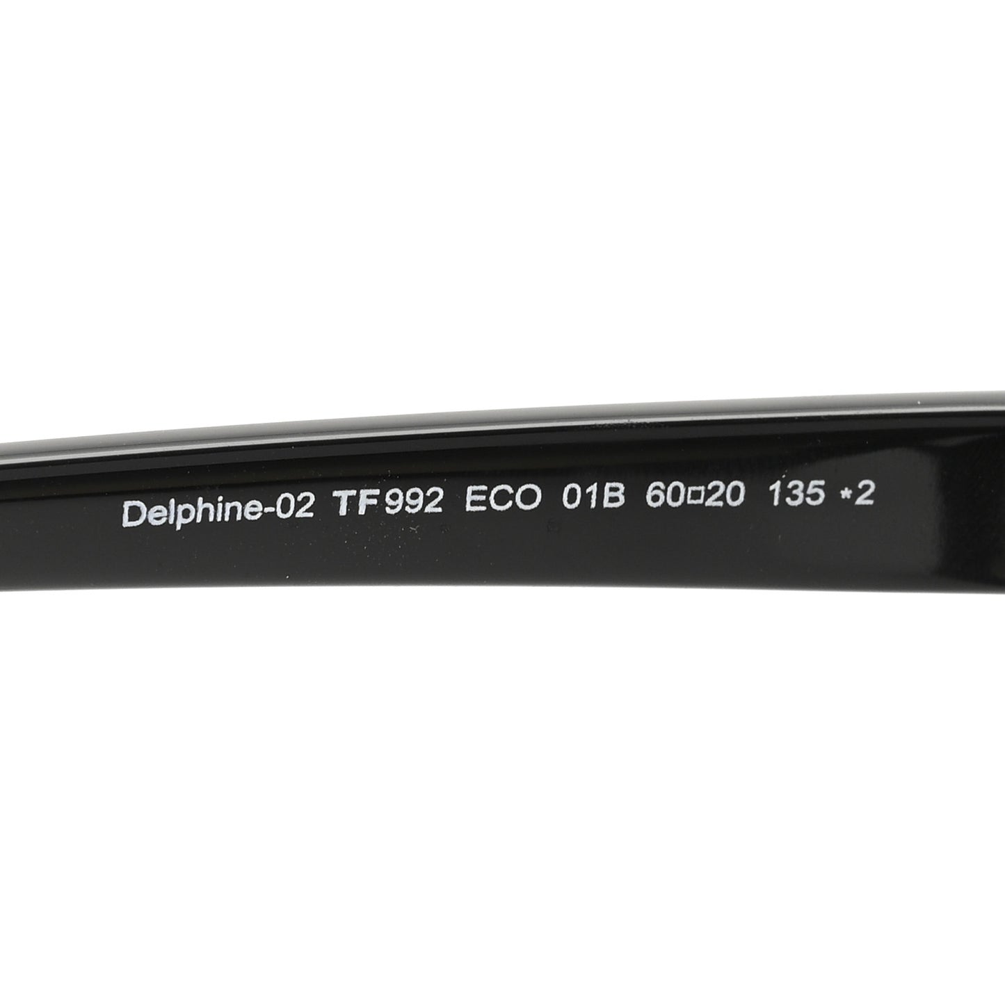 Acetate Delphine Sunglasses TF992 Black