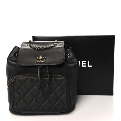 Chanel Caviar Quilted Business Affinity Backpack Black 11 of 11