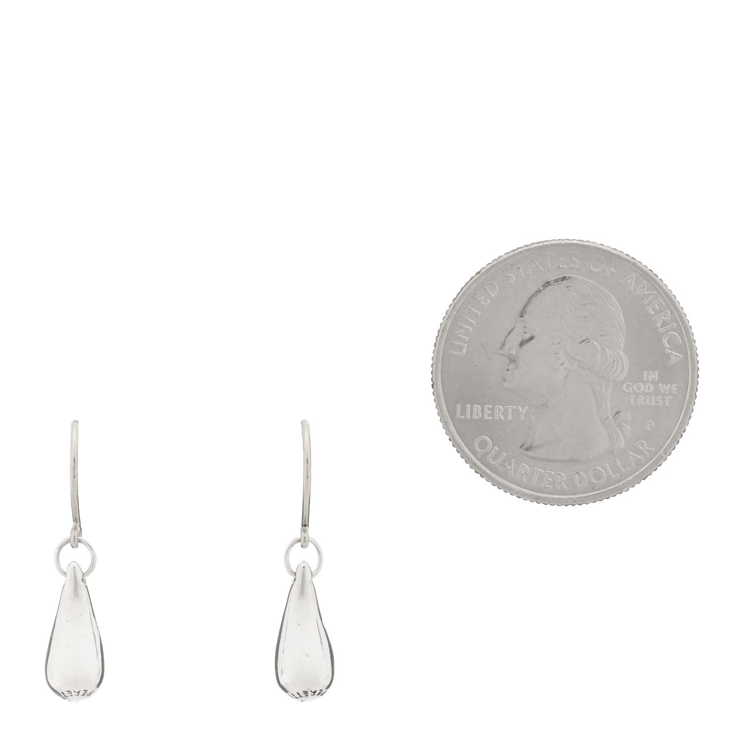 Tiffany Sterling Silver Elsa Peretti Teardrop Earrings 2 of 4