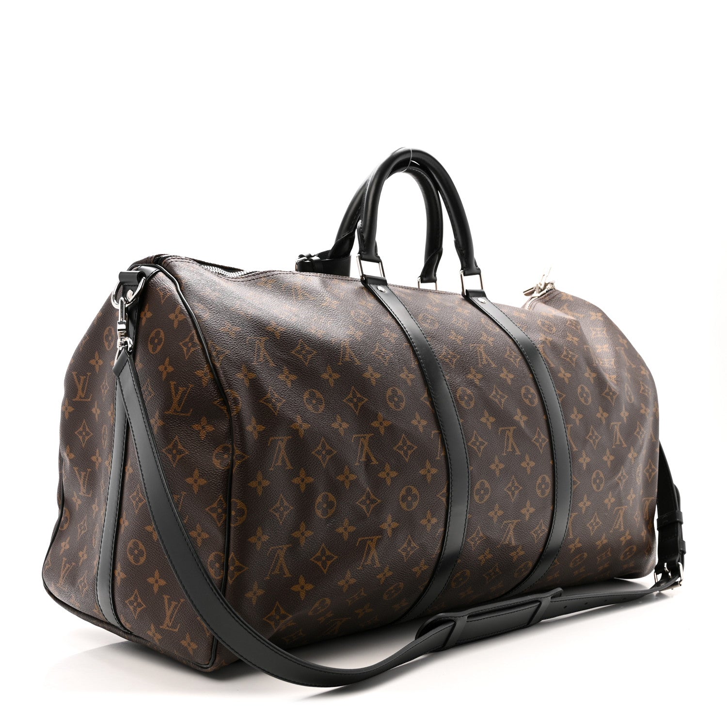 Louis Vuitton Monogram Macassar Keepall Bandouliere 55 2 of 13