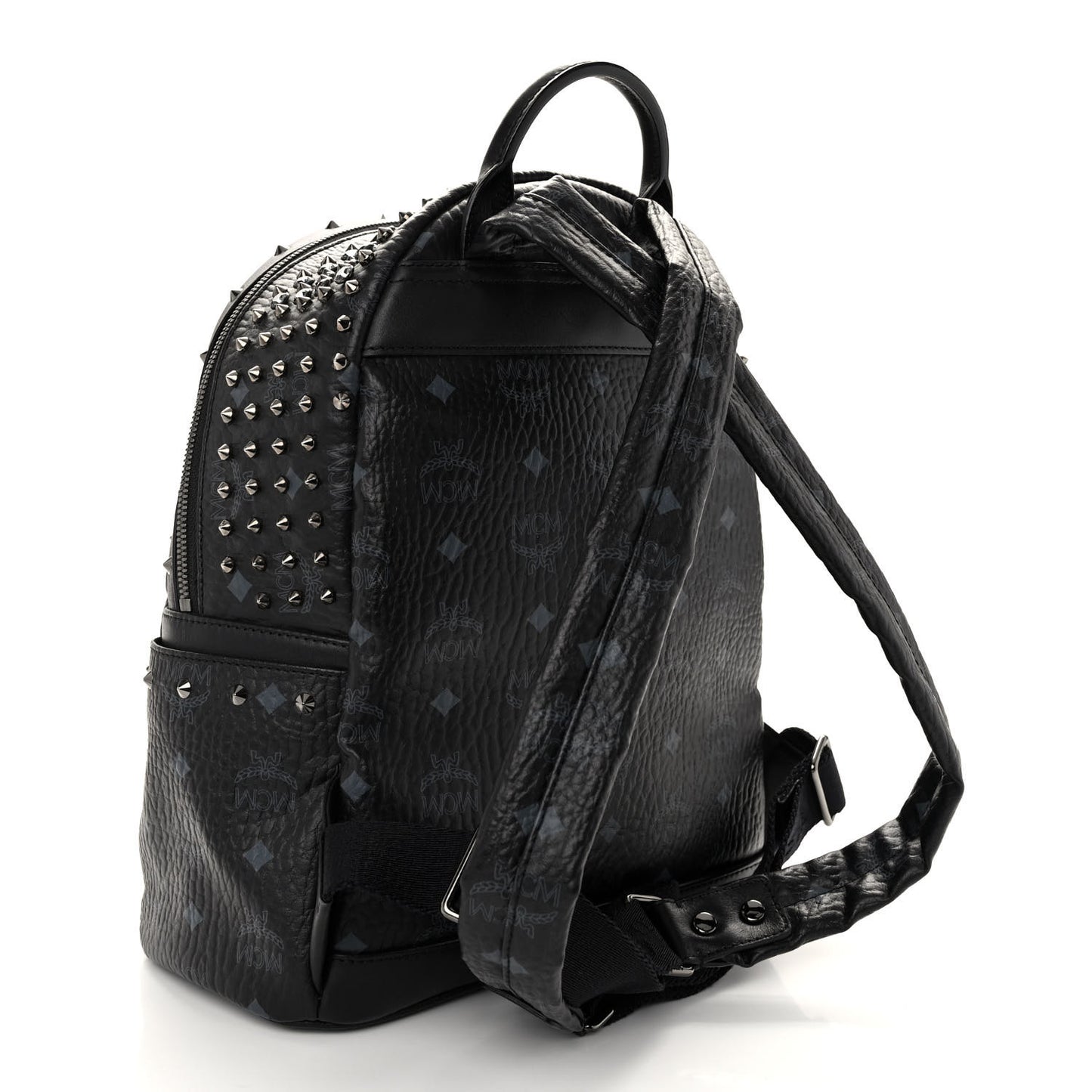 Visetos Swarovski Studded Small Diamond Backpack Black