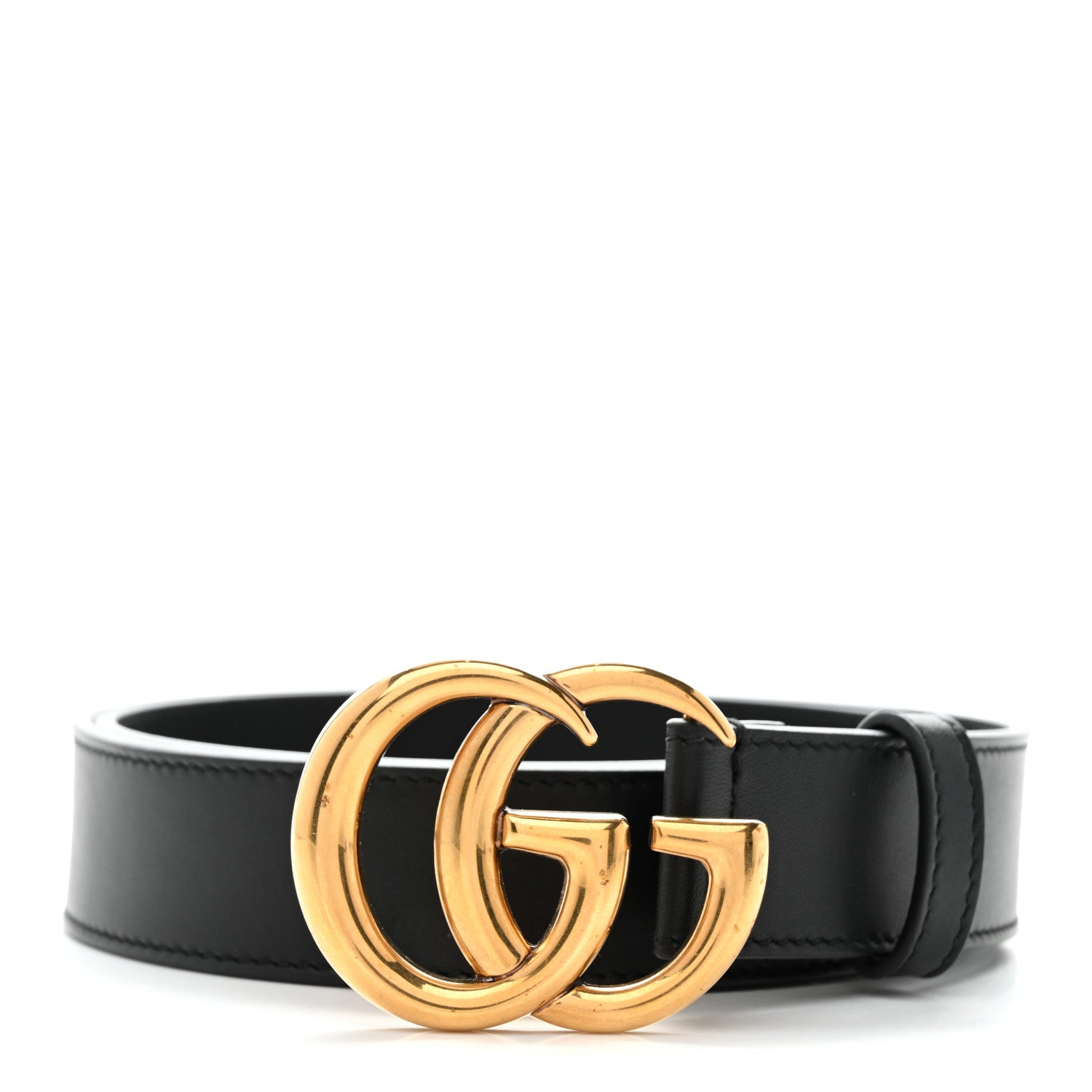Gucci Calfskin Double G 30mm Belt 75 30 Black 1 of 6