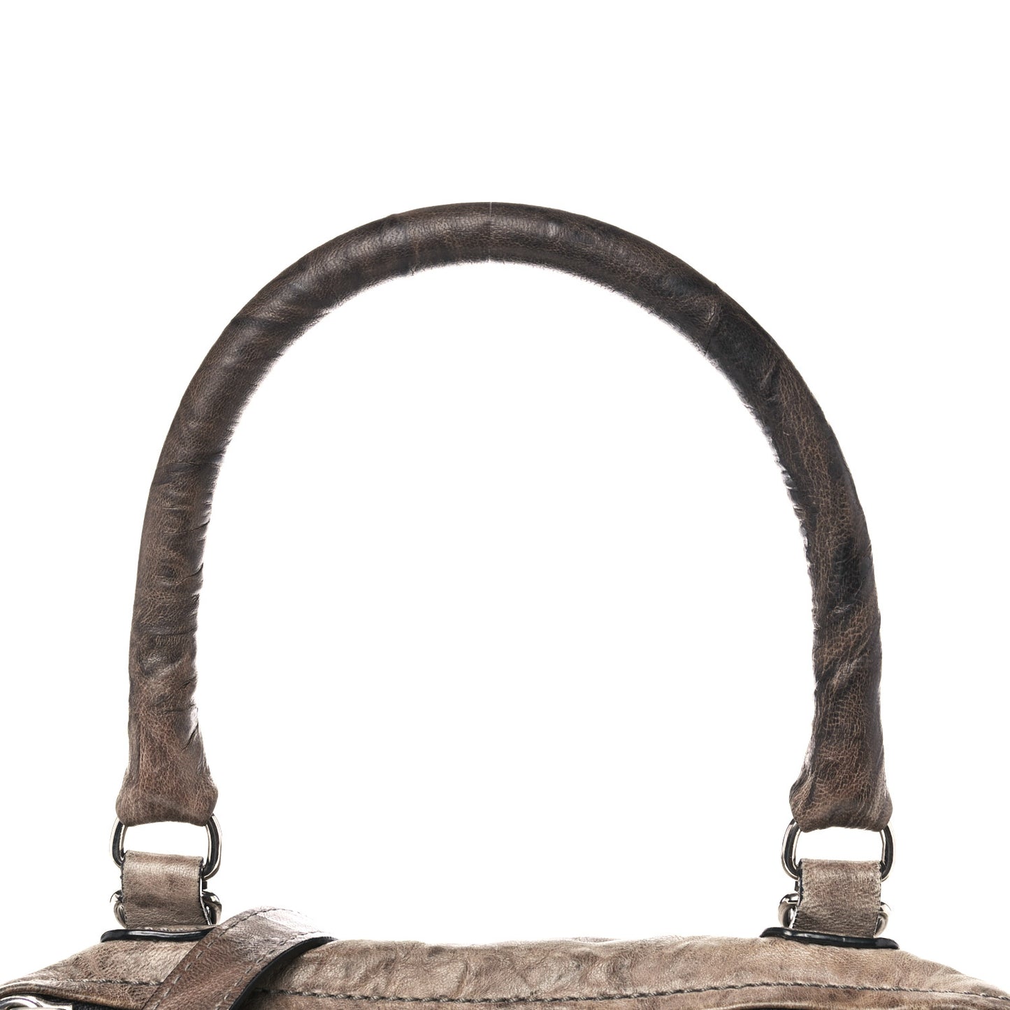 Tumbled Sheepskin Small Pandora Charcoal