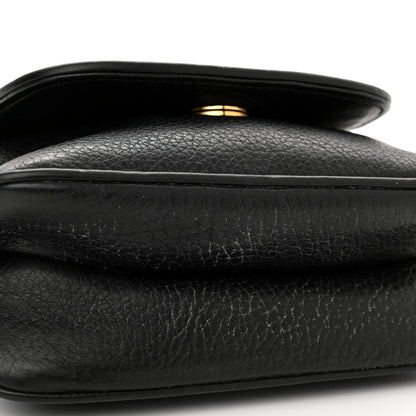 Gucci Pebbled Calfskin Small 1973 Chain Shoulder Bag Black 13 of 13