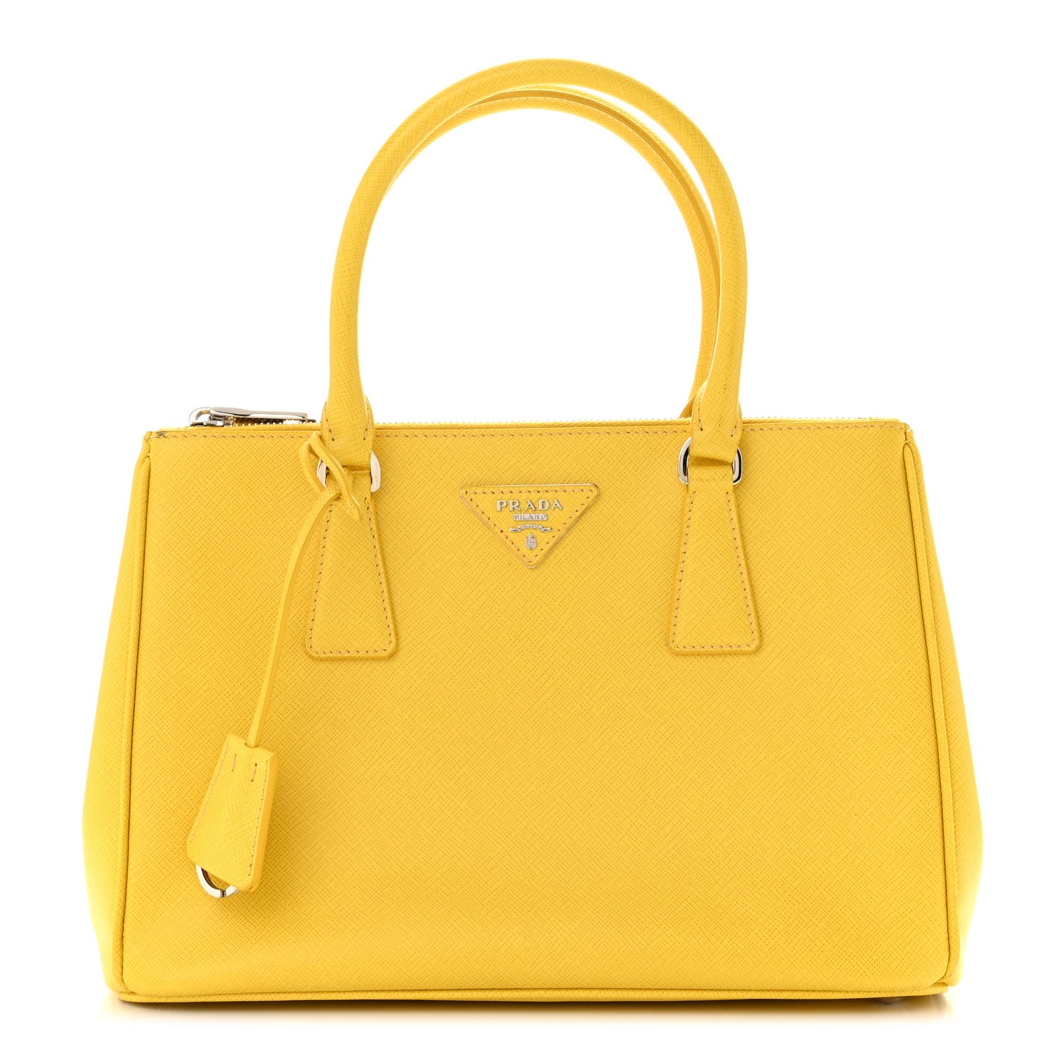 Prada Saffiano Small Galleria Double Zip Tote Soleil 1 of 13