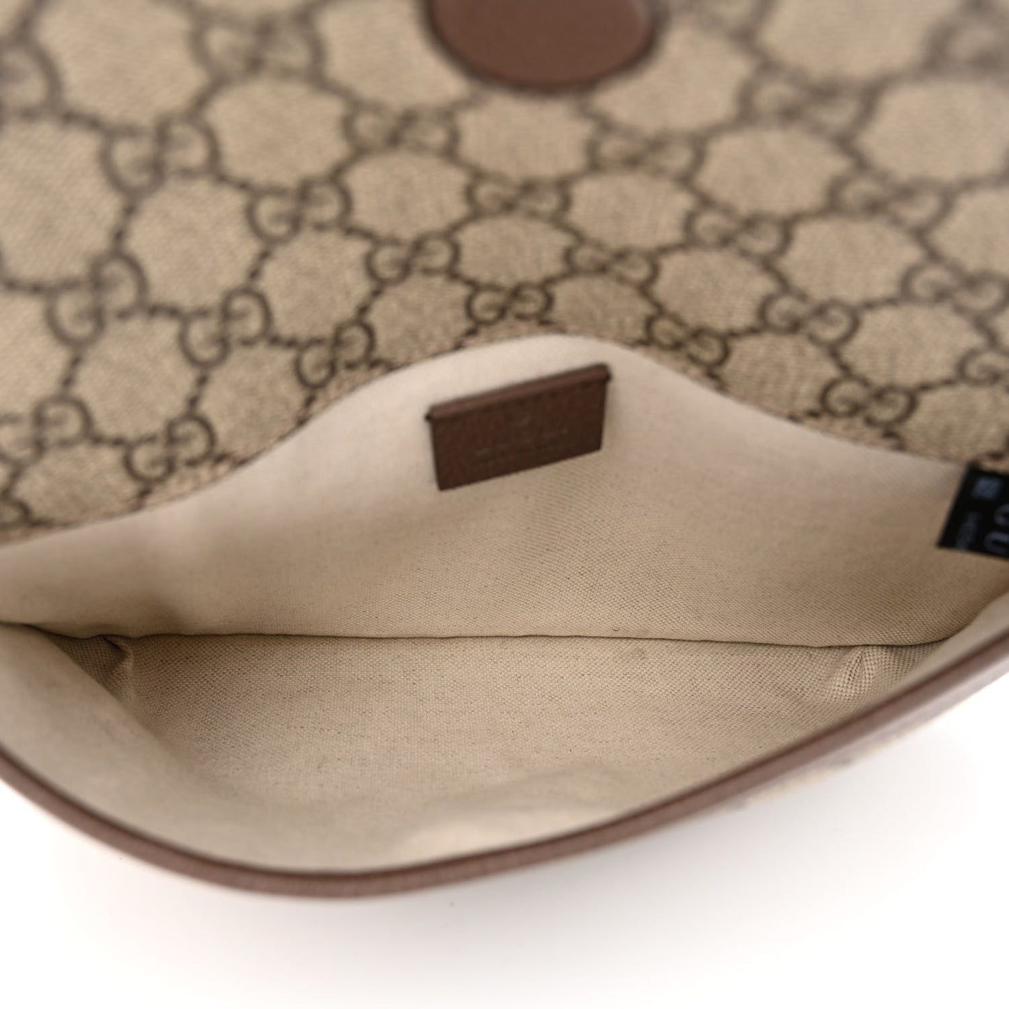 GG Supreme Monogram Neo Vintage Web Belt Bag Brown