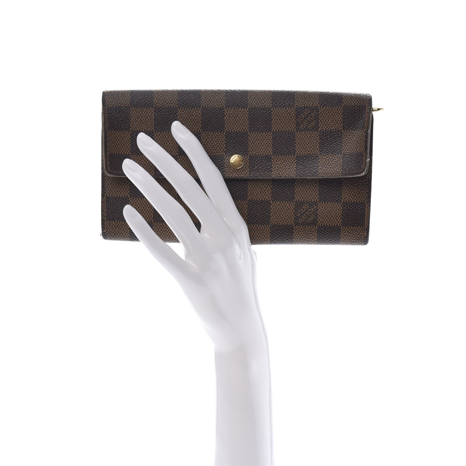 Louis Vuitton Damier Ebene Sarah Wallet 2 of 13