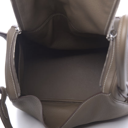 Hermes Taurillon Clemence Lindy 30 Etoupe 5 of 11