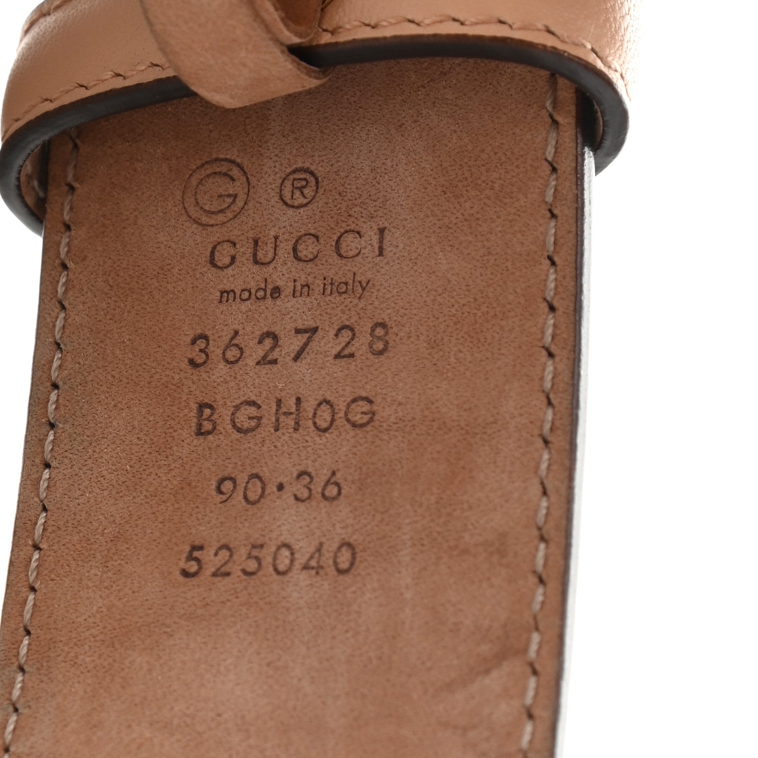 Gucci Calfskin 1973 Belt 90 36 Camelia 5 of 5