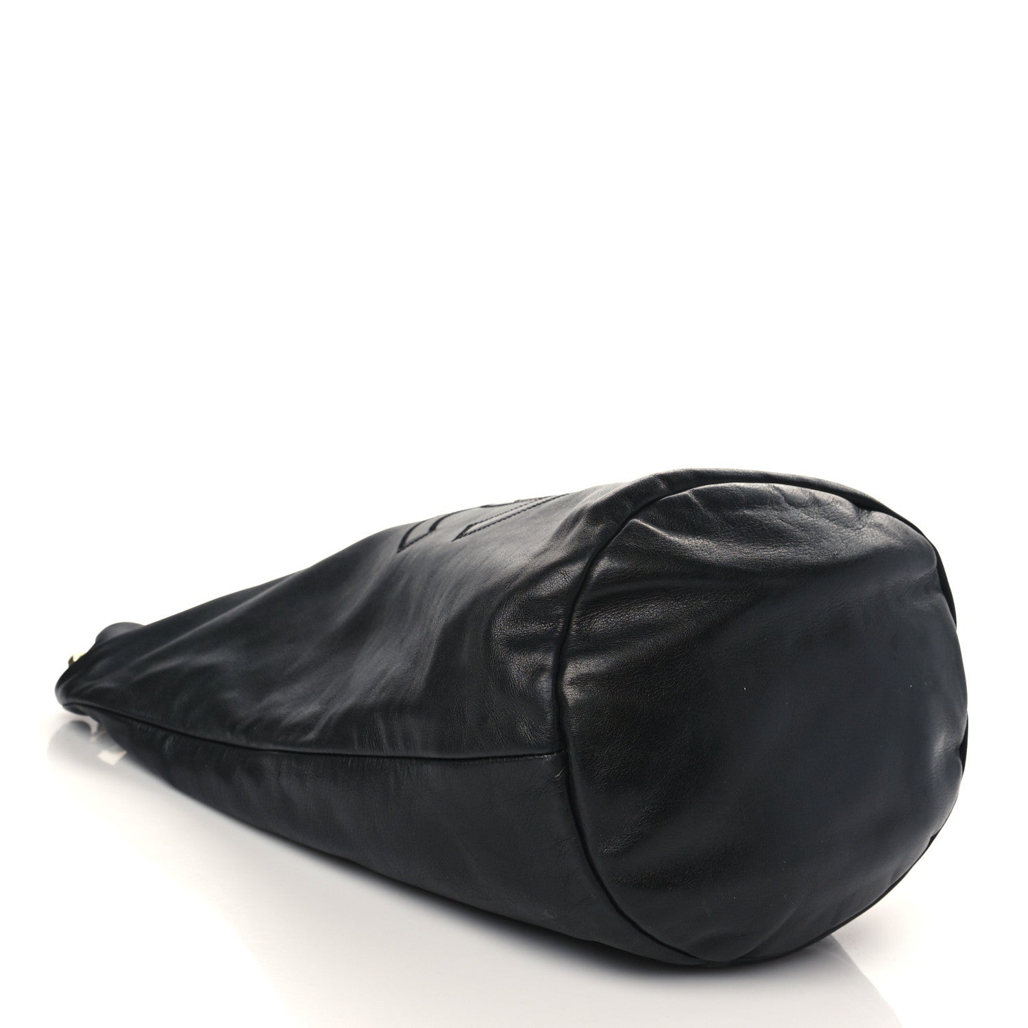 Chanel Calfskin Stitched CC Hobo Black 3 of 6