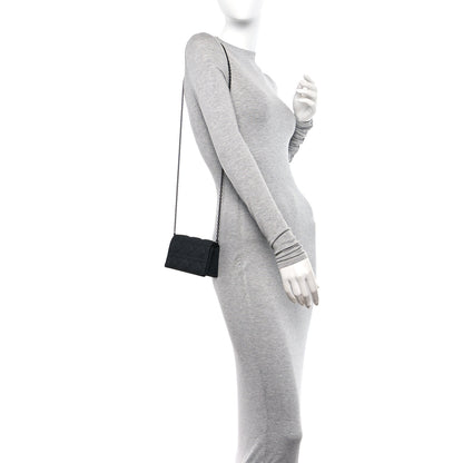 Christian Dior Ultra Matte Calfskin Cannage Mini Waist Pouch on Chain Black 2 of 11