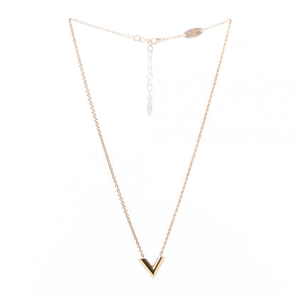 Louis Vuitton Essential V Necklace Gold 2 of 6
