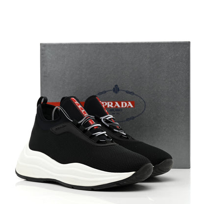 Prada Mesh Neoprene Womens America's Cup 45mm Sneakers 38 Black White 12 of 12