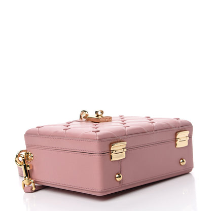 Dolce & Gabbana Lambskin Quilted Box Bag Pink 4 of 9