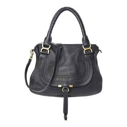 Chloe Calfskin Medium Marcie Satchel Black 1 of 9