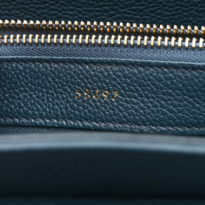 Celine Grained Calfskin Small 16 Top Handle Bag Petrol 8 of 11
