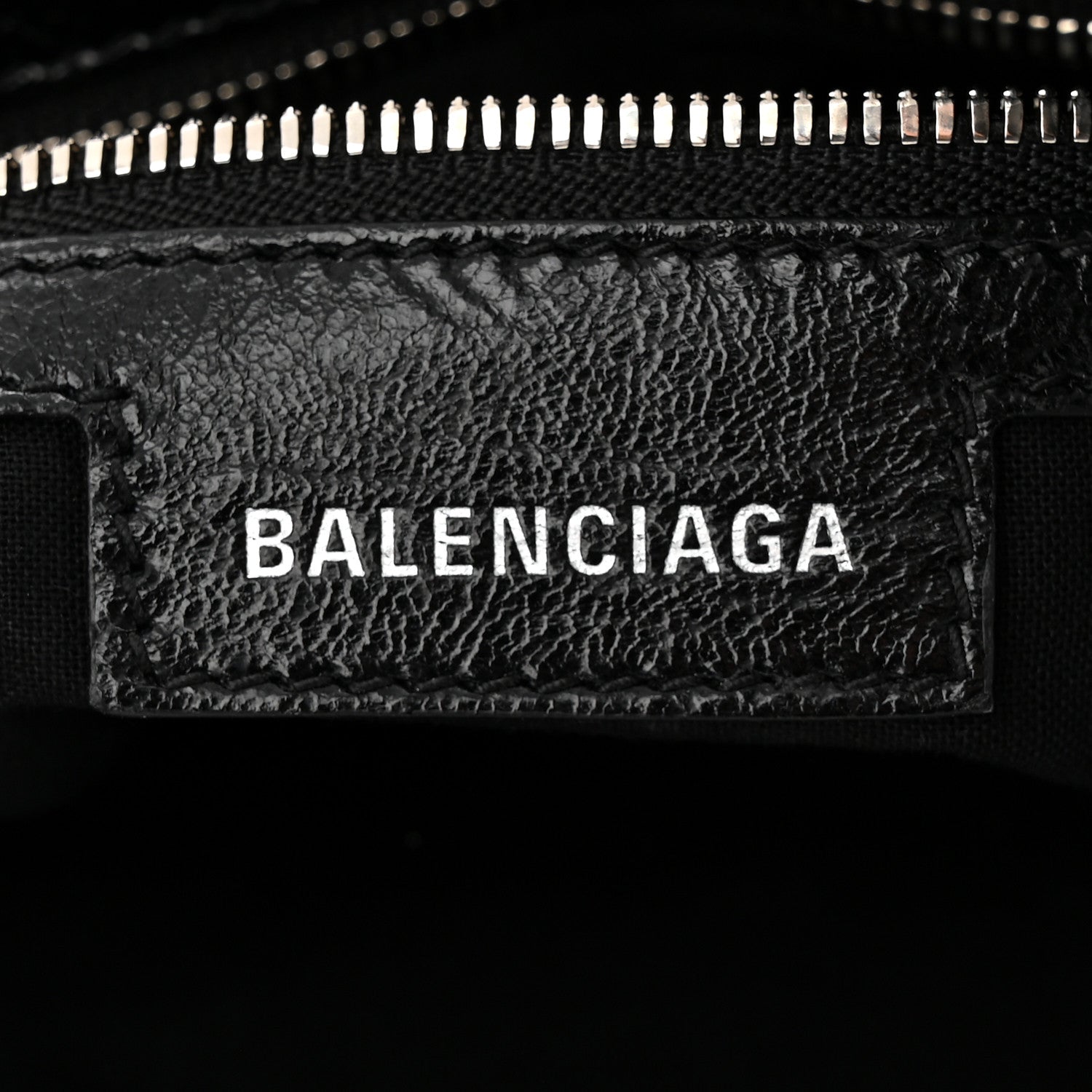 Balenciaga Agneau Arena Small Le Cagole Shoulder Bag Black 6 of 10