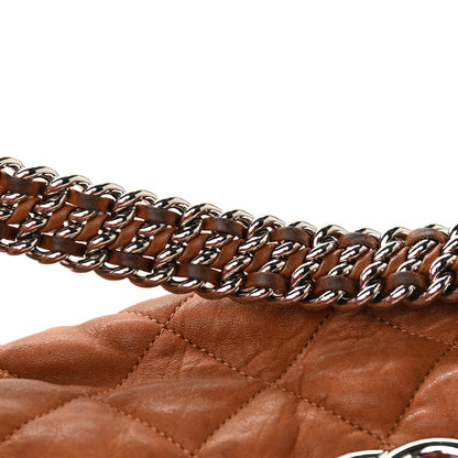 Chanel Washed Lambskin Chain Around Hobo Beige 11 of 12