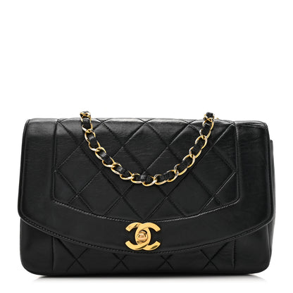 Chanel Lambskin Quilted Small Single Flap Black 1 of 16