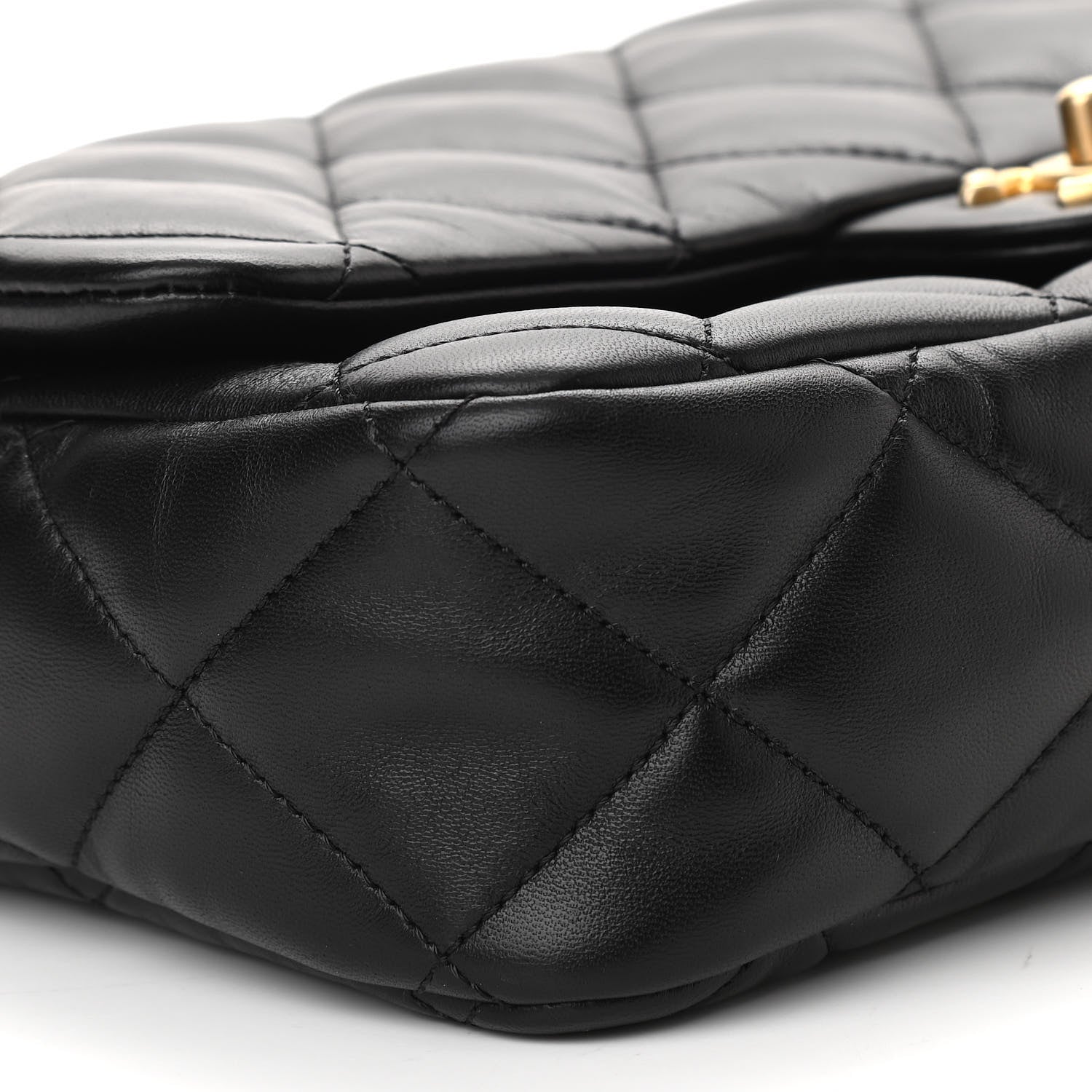 Chanel Lambskin Quilted Large CC Funky Town Flap Black 9 of 10