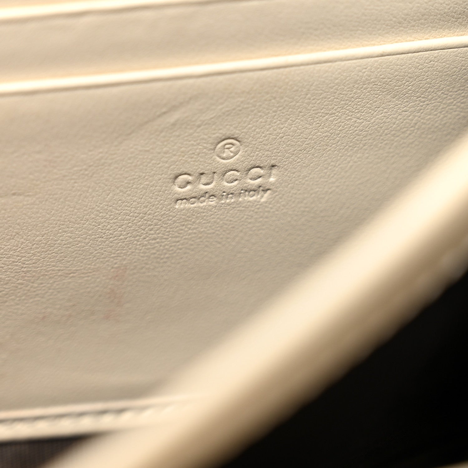 Gucci Calfskin Matelasse GG Marmont Chain Wallet Mystic White 6 of 12