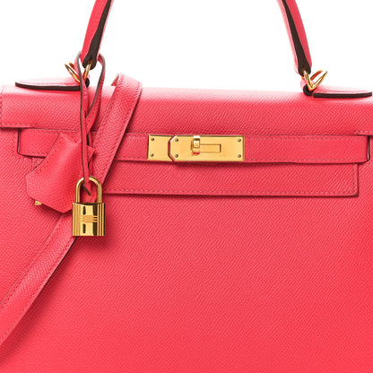 Hermes Epsom Kelly Sellier 28 Rose Extreme 8 of 10