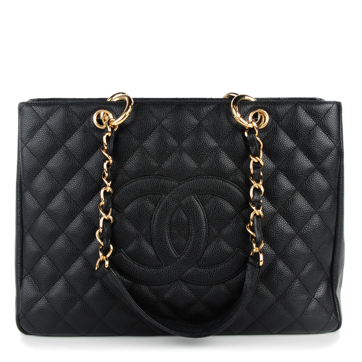 Chanel Caviar Quilted Grand Shopping Tote GST Black 1 of 7