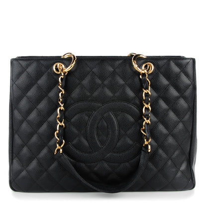 Chanel Caviar Quilted Grand Shopping Tote GST Black 1 of 7
