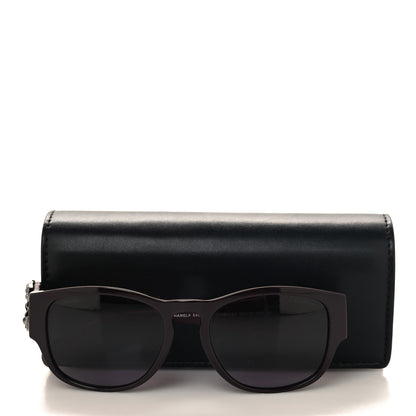 Chanel Acetate Lambskin Crystal Baguette Chain CC Sunglasses 5454-Q-B Burgundy 7 of 7