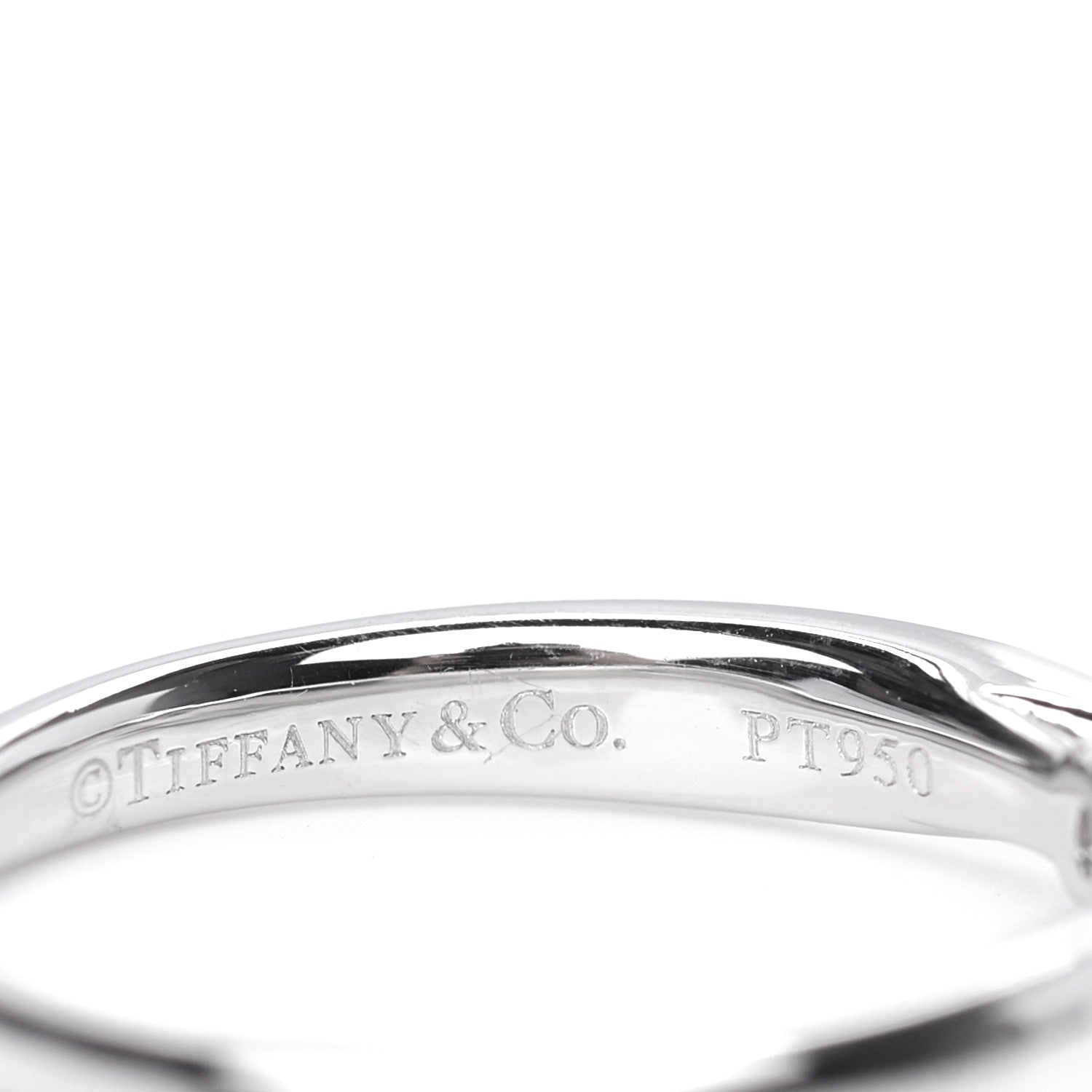 Tiffany Platinum Diamond .21ct Harmony Solitaire Engagement Ring 48 4.5 5 of 6