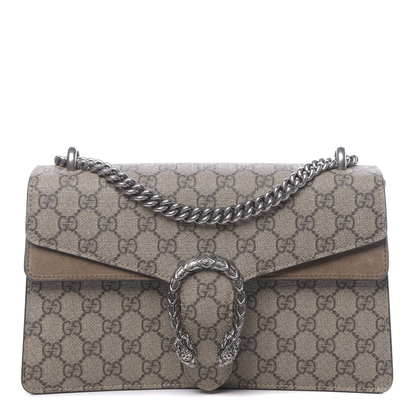GG Supreme Monogram Small Dionysus Shoulder Bag Taupe