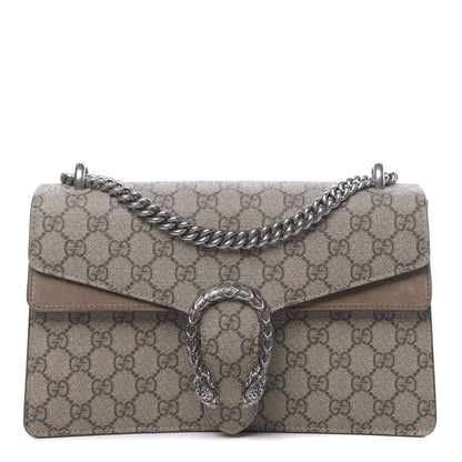 Gucci GG Supreme Monogram Small Dionysus Shoulder Bag Taupe 1 of 10