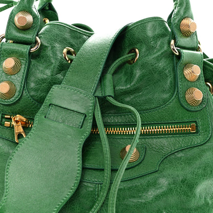 Balenciaga Agneau Giant 21 Gold Hardware Pompon Vert Fluo 9 of 12