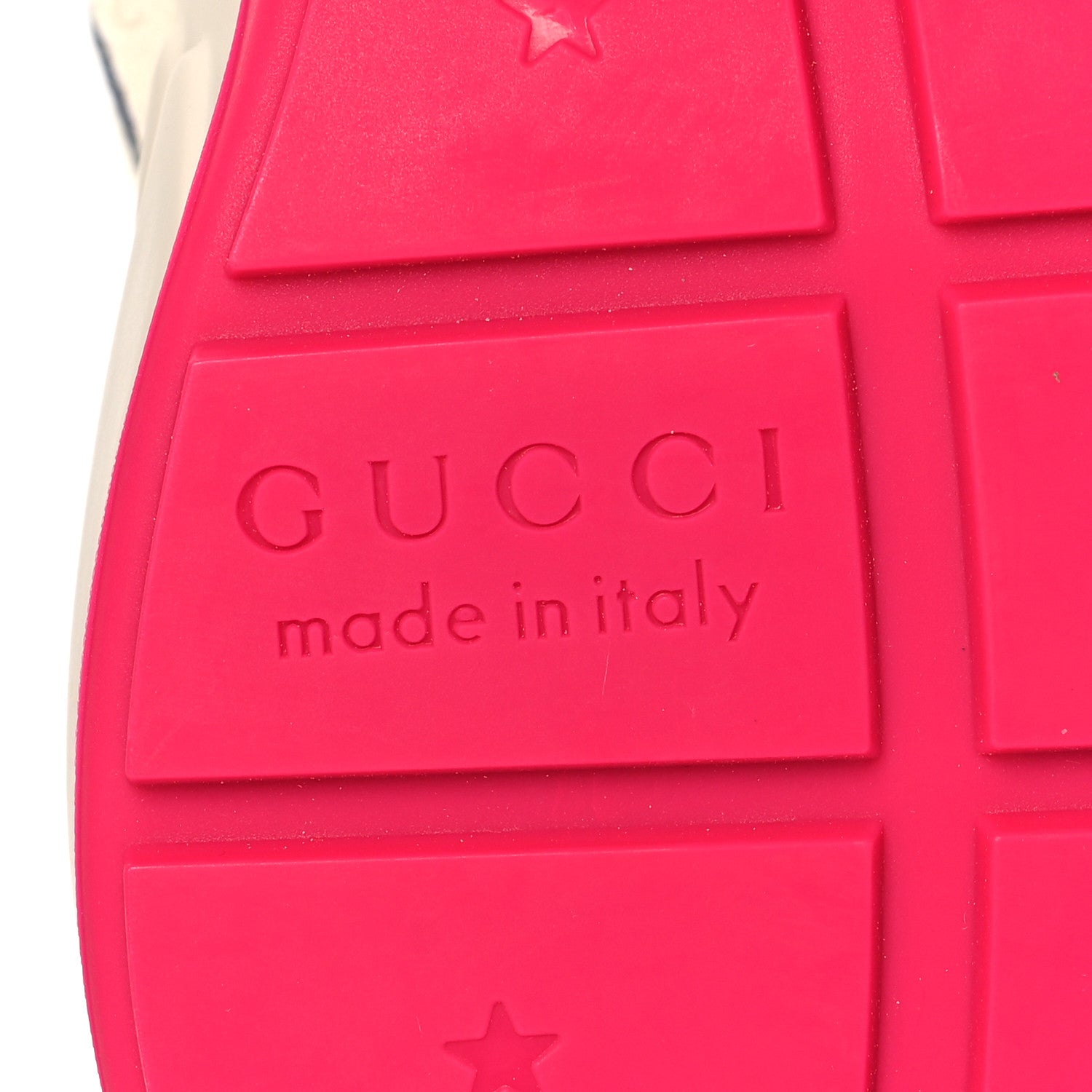 Gucci GG Supreme Monogram Mix Monogram Womens Rhyton Sneakers 37.5 London Blue Beige Pale Pink 8 of 10