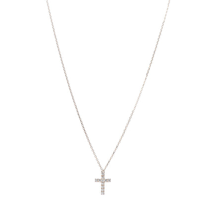 Cartier 18K Pink Gold Diamond Symbols Cross Pendant Necklace 1 of 7