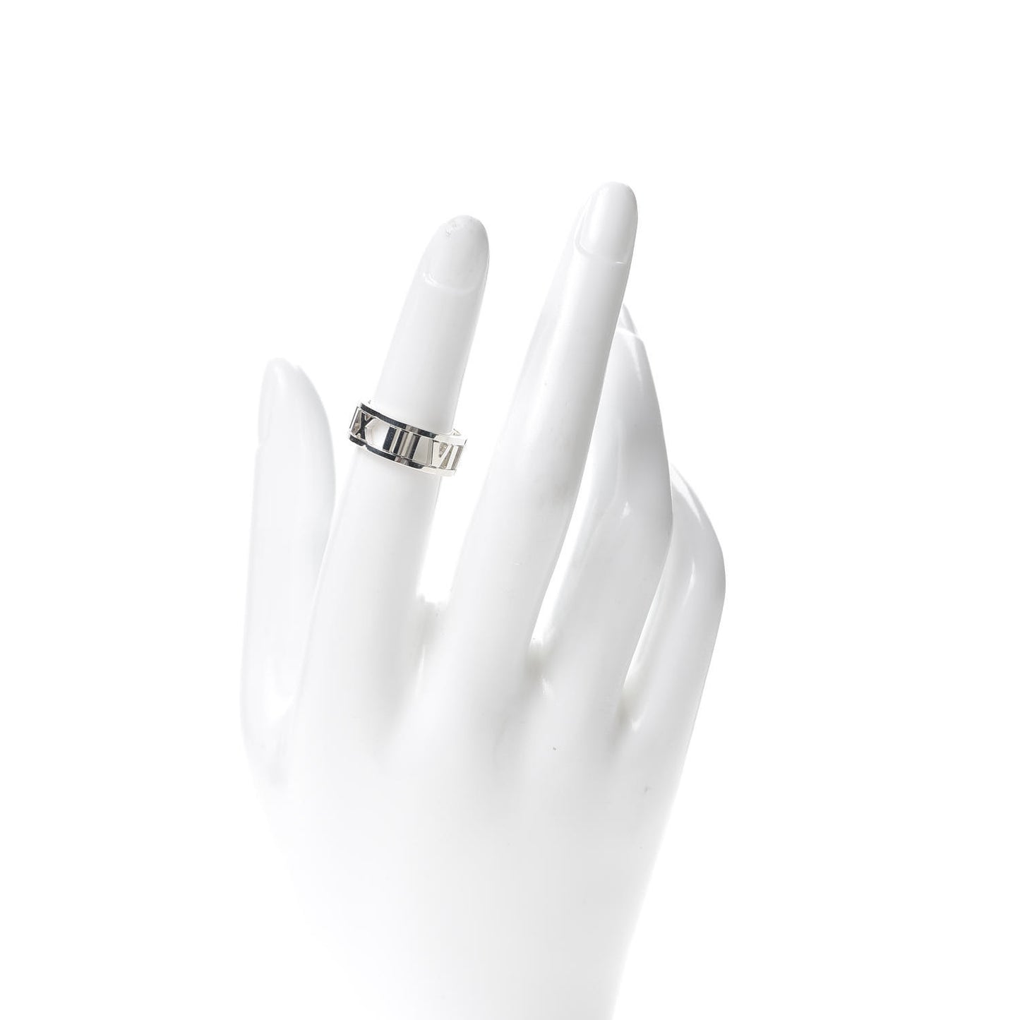 Sterling Silver Wide Atlas Open Ring 50 5.25