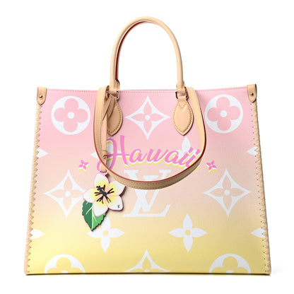 Louis Vuitton Monogram Giant By The Pool Hawaii Onthego GM Light Pink 1 of 8