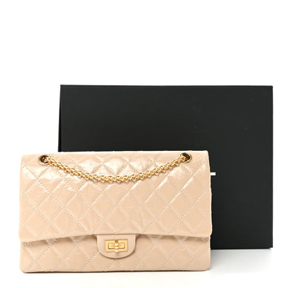 Chanel Glazed Calfskin Quilted 2.55 Reissue 226 Flap Light Beige 11 of 11